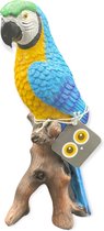 Vogel papegaai polystone 20cm (1 stuk) assorti