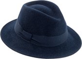 MGO Foxy Felthat Marine - Vilt hoed - 100% wol - Blauw - Maat M