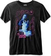 Janis Joplin - Floral Frame Heren T-shirt - S - Zwart