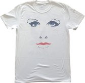 Prince Heren Tshirt -M- Faces & Doves Wit