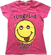 Yungblud Dames Tshirt -L- Raver Smile Roze