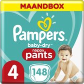 Pampers Baby Dry Pants maat 4 - 148 Luierbroekjes Maandbox
