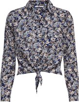 ONLY ONLTAMARA  LIFE L/S KNOT SHIRT PTM Dames Blouse - Maat XS