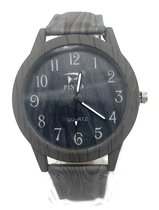 Horloge Houtlook - Kast 36 mm - Quartz - Grijs