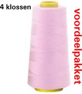 oud roze lockgaren - 554- 4x klos