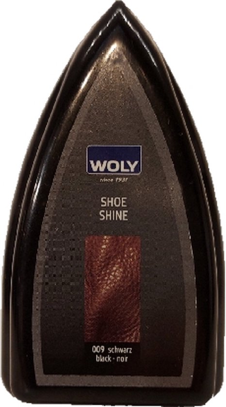 Woly Shoe Shine Glans Spons 009 Zwart Gladleer