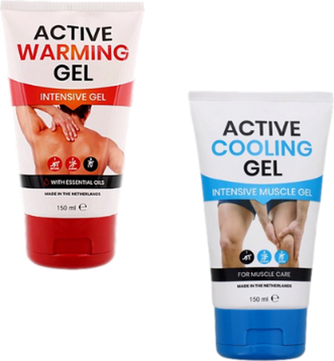 Gel Active rafraîchissant + Active warming gel - Plastique / Gel - Wit -  150 ml - Set... | bol