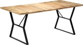 Decoways - Eettafel 180x90x76 cm massief mangohout