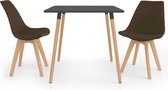 Decoways - 3-delige Eethoek bruin