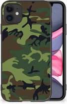 Smartphonehoesje Geschikt voor iPhone 11 GSM Hoesje met Zwarte rand Camouflage