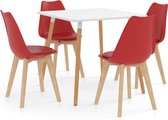 Decoways - 5-delige Eethoek rood