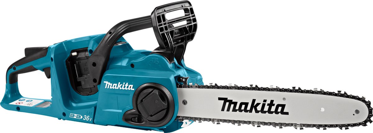 Bol.com Makita DUC353PG4J 2x18V Li-Ion accu kettingzaag set (4x 6,0Ah) incl. Mbox - 35cm - koolborstelloos aanbieding