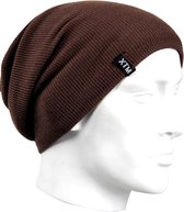 XTM Muts - Basic Beanie -  Gebreide Muts - Chocolade/Bruin