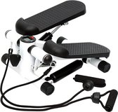 Tectie® Stepper Inclusief Weerstandskabels - Stepper fitness - Mini stepper - Stepper fitnessapparaat - Step Fitness - Stepbank - LCD-scherm - Zwart