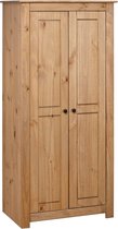 Decoways - Kledingkast Panama Range 80x50x171,5 cm massief grenenhout