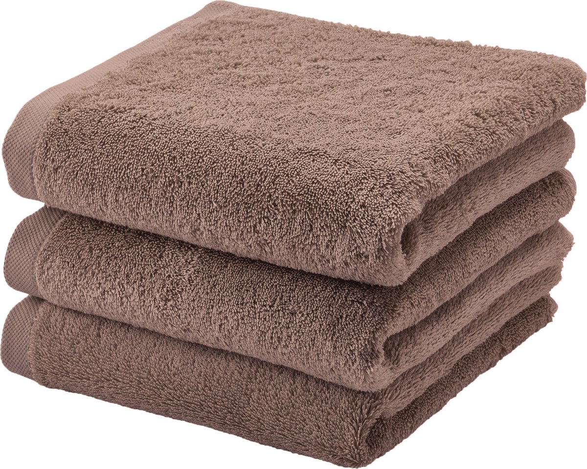 Aquanova - Handdoek 55x100 cm LONDON Camel-155 (set/3)