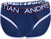Andrew Christian CoolFlex Modal Brief w/ Show-It Navy - MAAT S - Heren Ondergoed - Slip voor Man - Mannen Slip