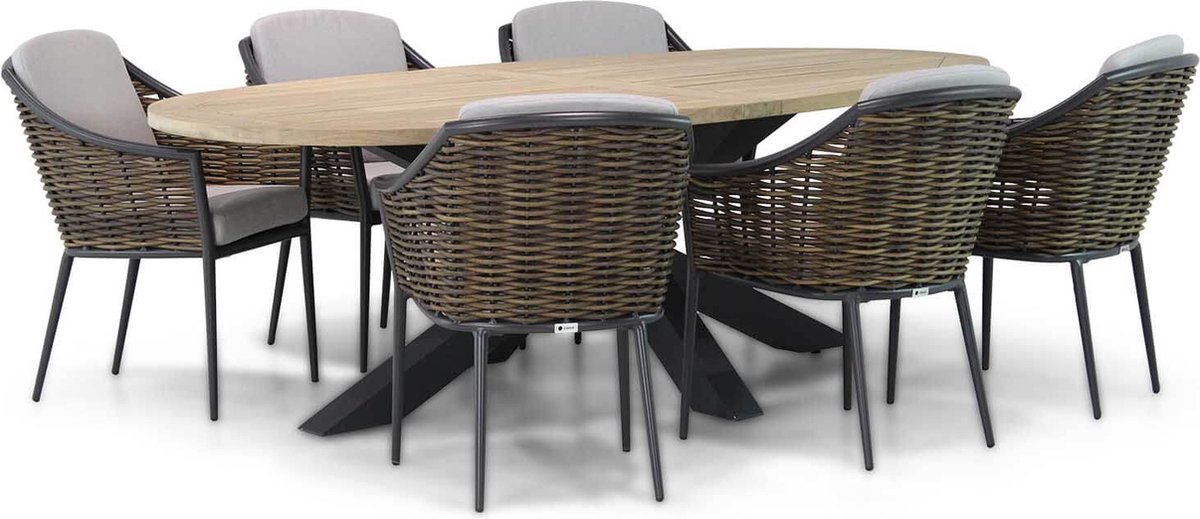 Coco Olivine/Brookline 240 cm dining tuinset 7-delig