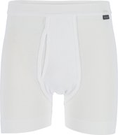 SCHIESSER Cotton Essentials lange short (1-pack) - Doppelripp met gulp - wit - Maat: L