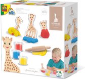 LuxuryLiving - Boetseerklei -  Kleiset Giraffe - met klei gereedschap en Giraffe Vormpjes - rood/blauw/geel - 10-delig