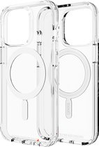 Gear4 Crystal Palace doorzichtige MagSafe hoes iPhone 13 Pro - Stevig transparant hoesje - Stevige beschermhoes - MagSafe Magneten - randje rondom scherm - valbescherming - Rugged Clear Case 