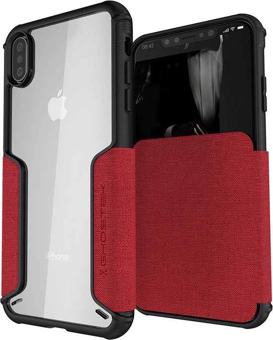 Ghostek - Exec 3 iPhone XS Max Wallet - rood