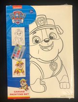 Paw Patrol schilderijtje op canvas (Rubble)