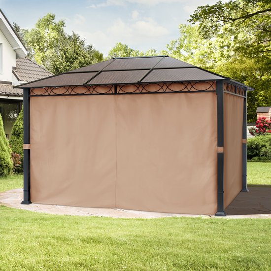 Herrselsam Bâche Transparente avec œillets - 3 x 6 m - Imperméable