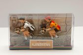 Flandriens miniatuur wielrenners (Carpano & Raleigh)