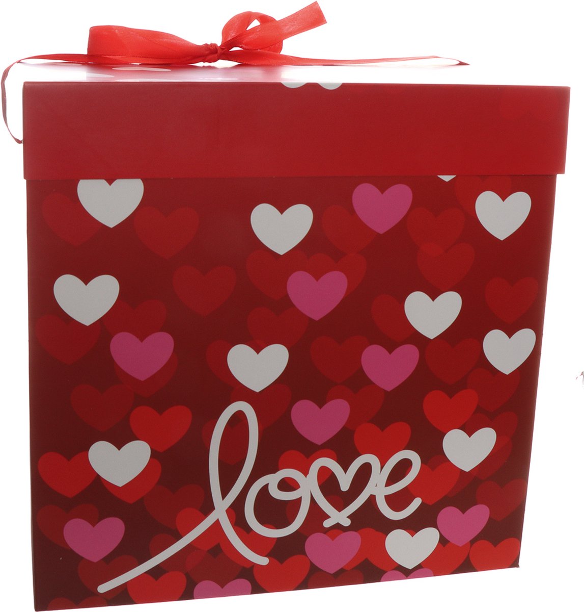 boîte d'emballage coffret cadeau coffret cadeau coeurs valentine ruban arc  amour... | bol.com
