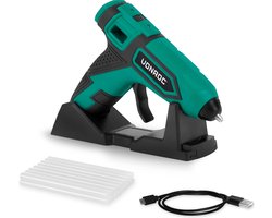 VONROC accu lijmpistool 4V – 1.5Ah – Incl. 8 lijmpatronen Ø7x100mm