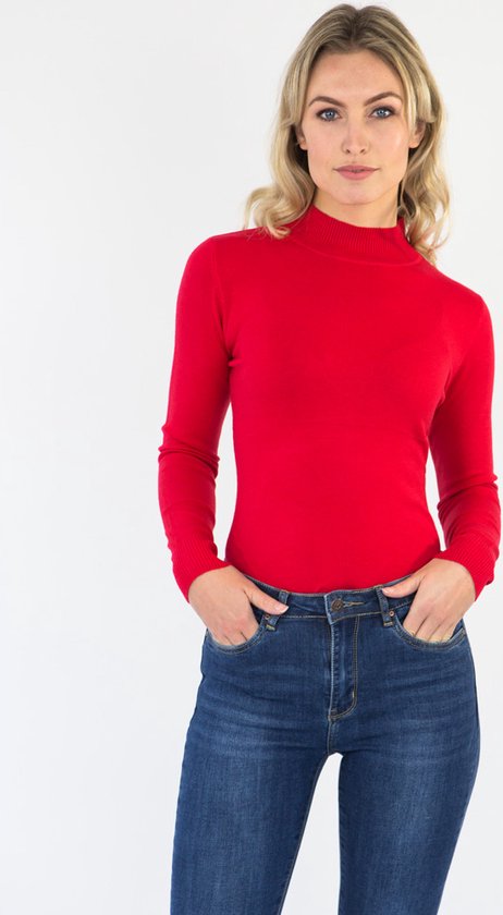 Womens Turtle Neck Sweater T-shirts Tee Tops voor Vrouwen Manchet Lange