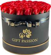 Gift Passion Luxe Zeep Rozen Doos – Rode - Luxe Geschenkdoos - Flowerbox - Rozenbox