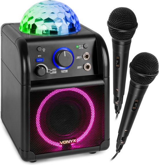 Karaoke set kinderen - Vonyx SBS55B - Bluetooth - 2 microfoons