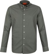 Suitable - Overhemd BD Oxford Antraciet - XXL - Heren - Slim-fit