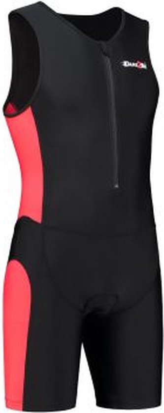 Foto: Heren tri suit zwart rood xl