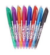 Jawes- Uitwisbare pennen- 8 stuks- Diverse kleuren- Uitwisbare pen- Erasable pen- Uitwisbaar- Uitgumbaar- Rollerball pen- Pilot Frixion- Gumbaar- Wisbaar- Uitwisbare inkt- Frixion