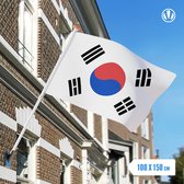 Vlag Zuid Korea 100x150cm - Spunpoly