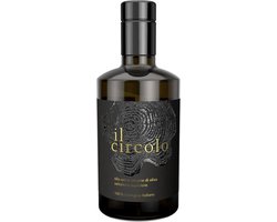 Premium Bio Olijfolie 0,5 ltr | 3de fles -45% of 4de -80% | Extra vierge biologisch | Bekroonde topkwaliteit | Italiaans | Oogst 24/25 | Rijk aan antioxidanten | Ideaal cadeau | Geïntegreerde schenktuit | il circolo extra virgin olive oil, NL-BIO-01