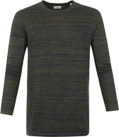 Dstrezzed - Trui Popcorn Melange Donkergroen - Maat L - Modern-fit