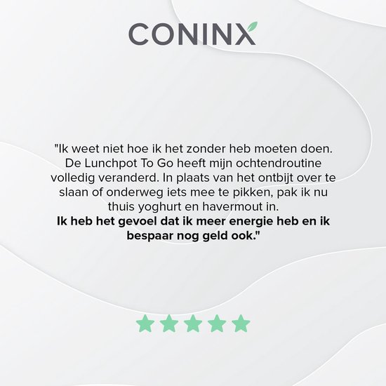 Coninx Bol Muesli A Emporter | Pot Yaourt to go | Bleu