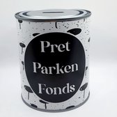 Studio Juulz Spaarpot Pretparken Fonds / Spaarblik / Pretpark / Dagje weg / Sparen / Blik / 750 ml / Herbruikbaar