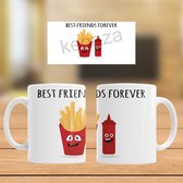 Mok Best Friends Forever (frietjes en ketchup