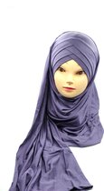 Mooie paarse hoofddoek, viscose hijab.