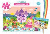 Puzzels 2x24 3+  -   Prinsessenwereld - puzzel 2 x 24 stukjes