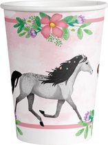 Beautiful Horses papieren bekers 8 stuks 250ml