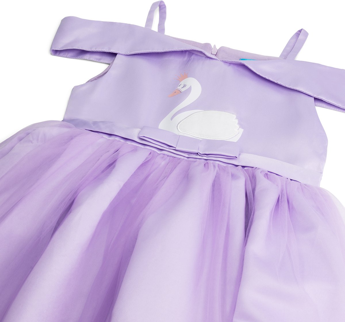 Prinsessenjurk meisje - Speelgoed 7 jaar - Prinsessen verkleedkleding - Zwaan - Het Betere Merk - Tiara - Kroon - Toverstaf - Paars — afbeelding 12