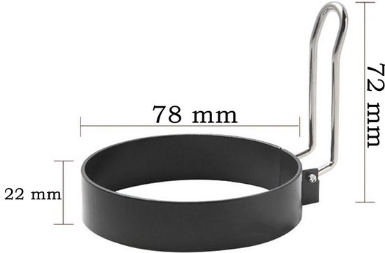 Ontbijt Gereedschap Eierringen 2 Stuks Grote Pannenkoekenvorm Van 15,2 Cm, 2 Stuks, 3,5 Inch Roestvrij Staal, Anti-aanbak Eierring, Eiervorm Voor Het Bakken Van Eieren (2 Verpakkingen 8,9 Cm 2 Verpakkingen 6 Inch Pannenkoekvorm Anti-aanbak