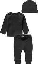 Noppies - kledingset - (3delig) Broek -Shirt -Muts - Grey - Maat  62