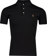 Polo Ralph Lauren Polo Zwart Getailleerd - Maat S - Mannen - Never out of stock Collectie - Katoen